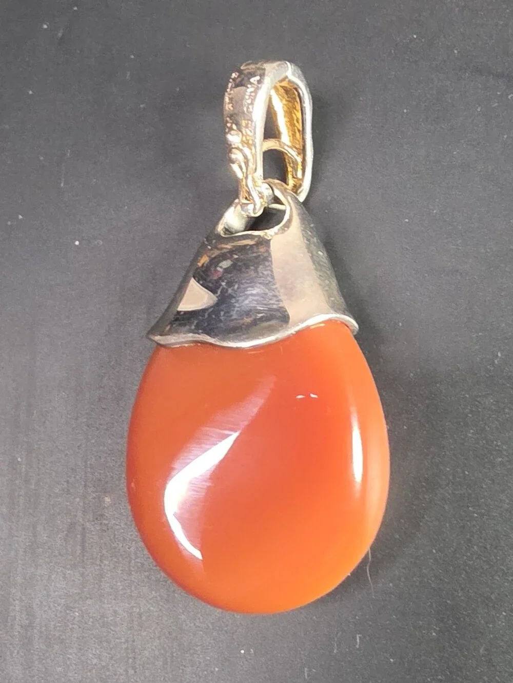 Robert Morris RLM Studio Carnelian Pendant Sterling Silver
